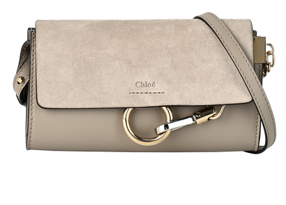 Mini Faye, &pound;295, Handbags, Taupe, Leather, Front view